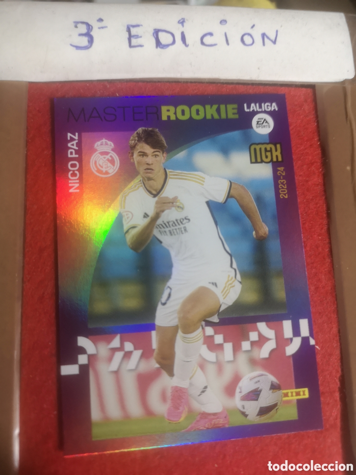 Cromos de F&uacute;tbol: MEGACRACKS 2023 2024 MASTER ROOKIE 514 NICO PAZ REAL MADRID