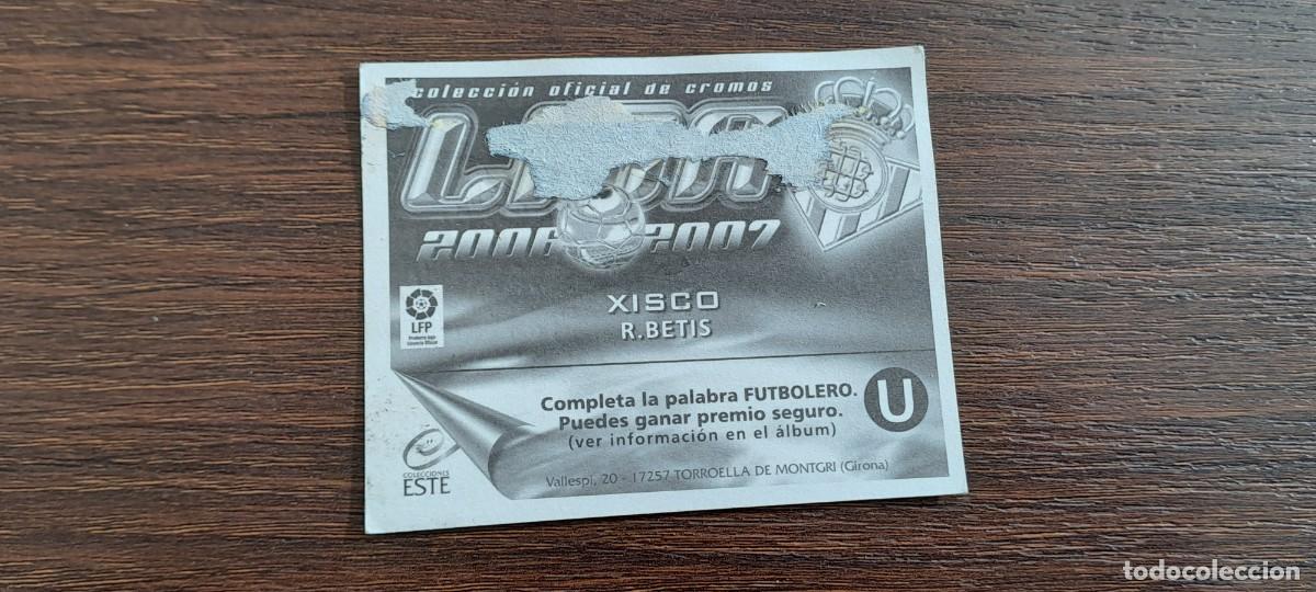 Cromos de f&uacute;tbol: XISCO BETIS ESTE 06 07 2006 2007 - Foto 2
