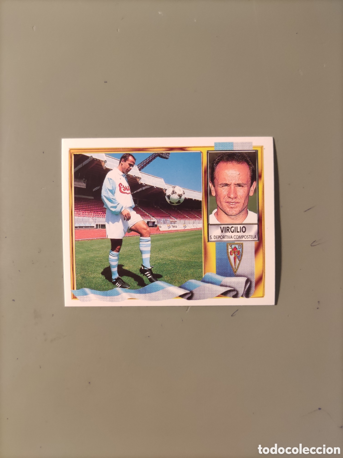 Fu&szlig;ball-Sticker: VIRGILIO COMPOSTELA COLOCA LIGA ESTE 1995/96 95 96 NUNCA PEGADO SIN PEGAR
