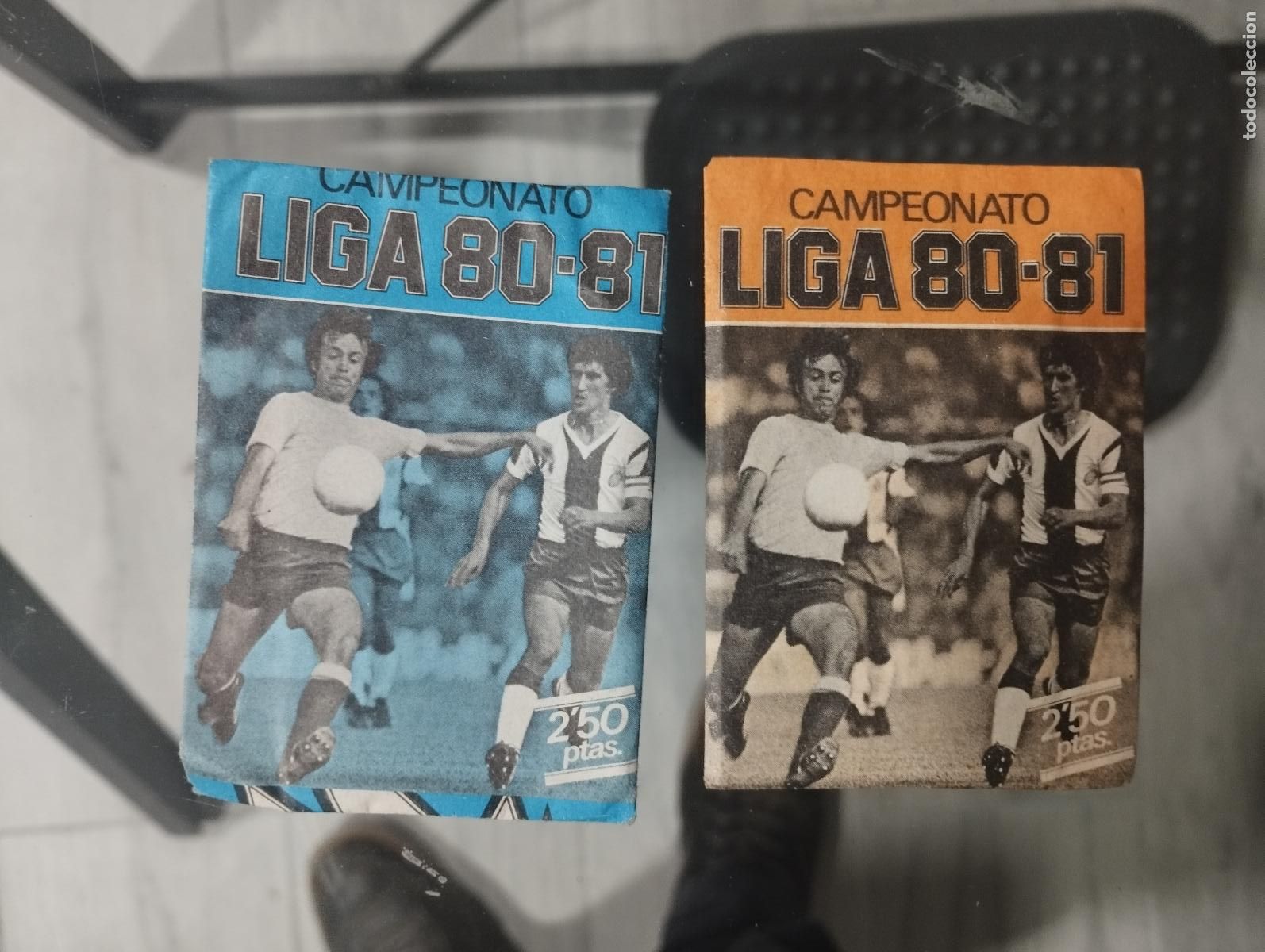 Cromos de Futebol: DOS SOBRES DE CROMOS SIN ESTRENAR CAMPEONATO LIGA DE FUTBOL 80-81 ESTE DIFERENTES