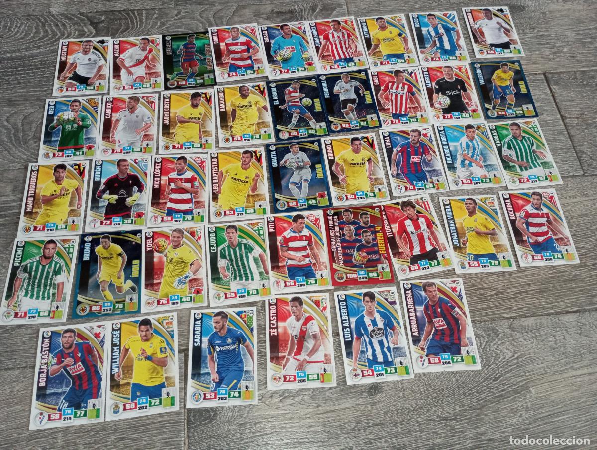 Cromos de F&uacute;tbol: Lote cromos futbol liga 2015 2016 Adrenalyn 15 16