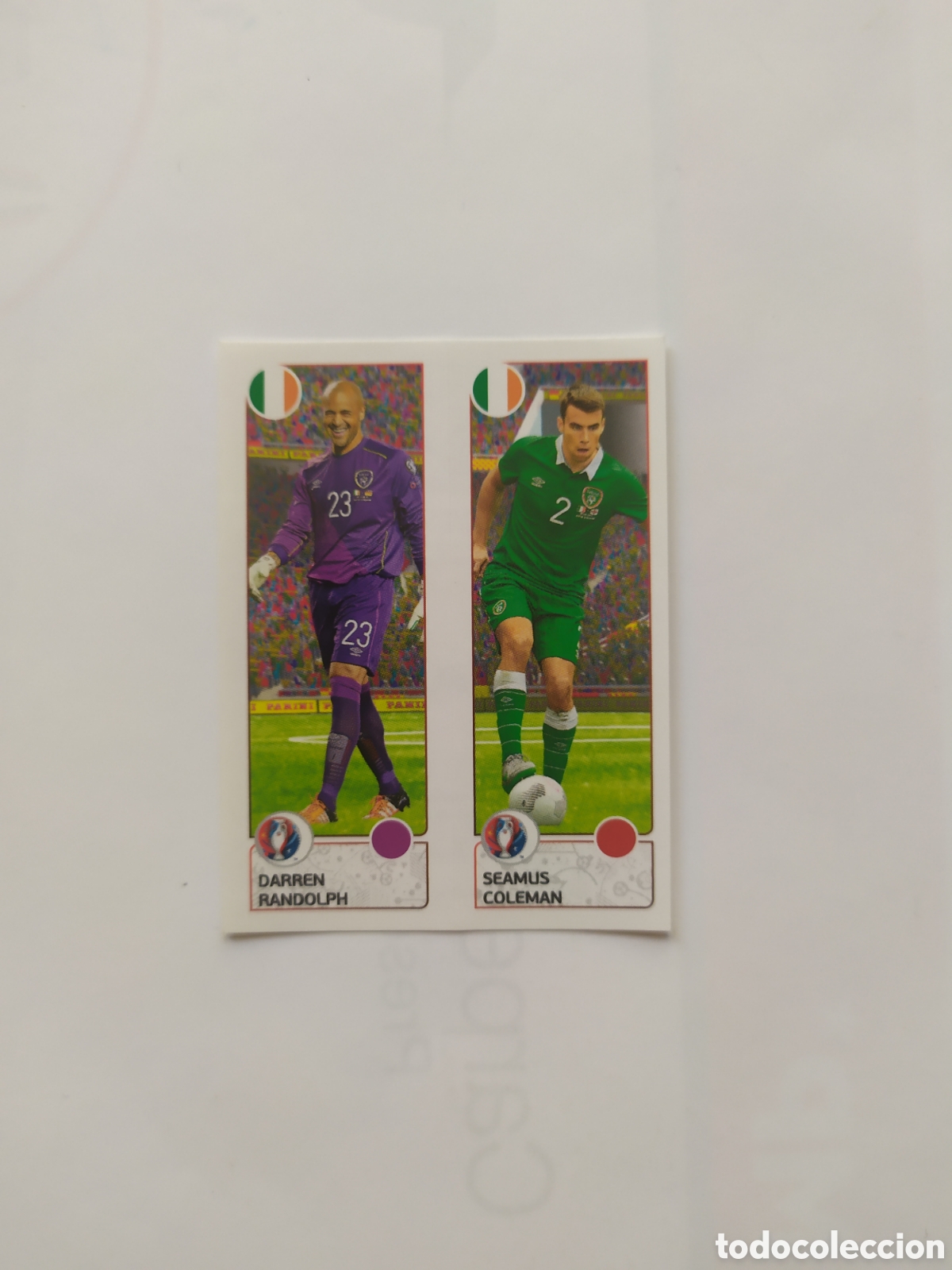Cromos de F&uacute;tbol: UEFA Euro Francia 2016 panini Randolph Coleman n&deg; 538 Rep&uacute;blica Irlanda