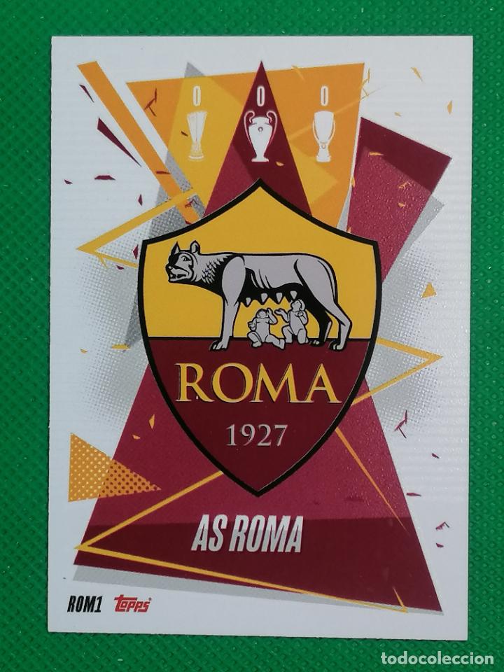 Cromos de F&uacute;tbol: ROM1 ESCUDO ROMA MATCH ATTAX CHAMPIONS 2020 2021 20 21