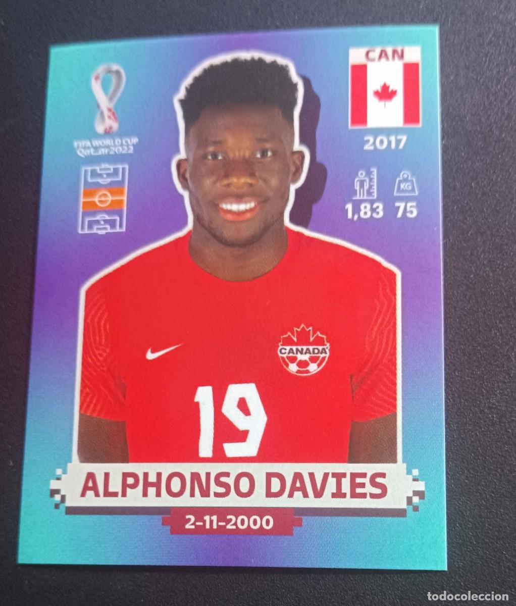 Cromos de f&uacute;tbol: CROMO CAN12 ALPHONSO DAVIES CANADA CAN 12 FIFA WORLD CUP MUNDIAL QATAR 2022 22 STICKER PANINI