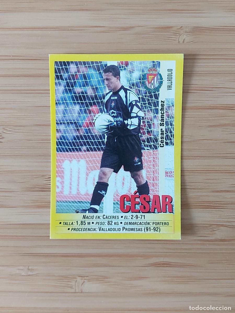 Figurine di Calcio: C&Eacute;SAR VALLADOLID PANINI LIGA 1999-00 99 00 NUNCA PEGADO SIN PEGAR