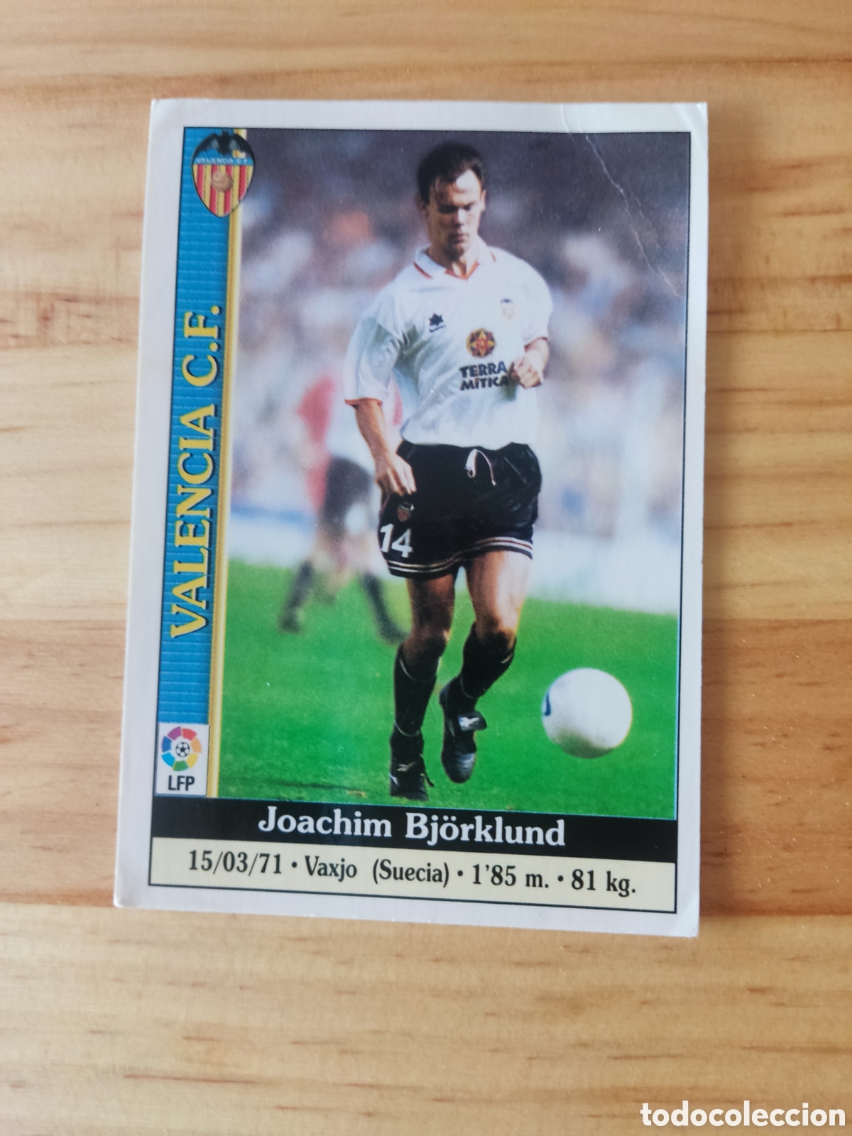 Cromos de f&uacute;tbol: BJORKLUND VALENCIA CF 2000/2001 - Foto 1