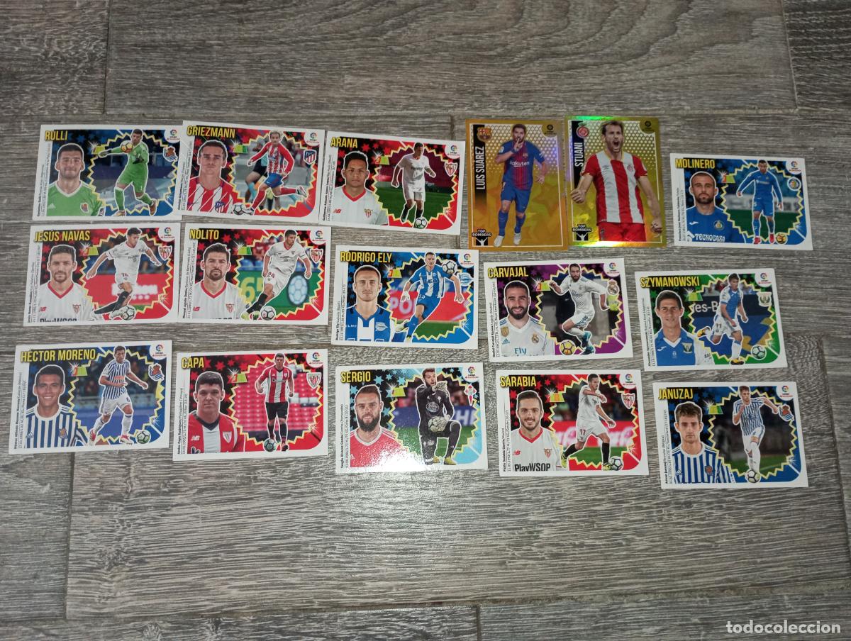 Fu&szlig;ball-Sticker: Lote cromos futbol liga 2018 2019 ediciones este 18 19