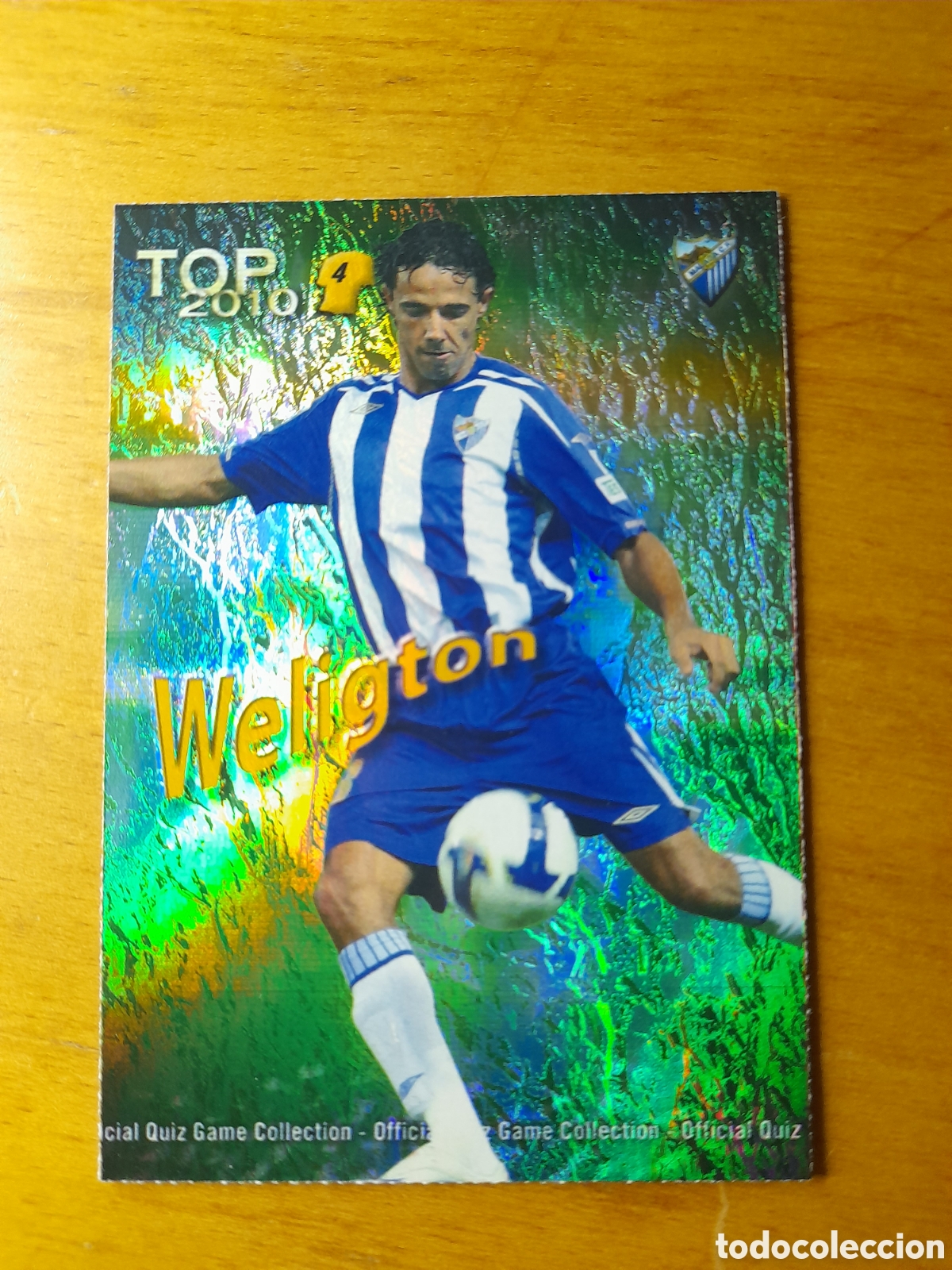 Cromos de f&uacute;tbol: N&deg;562 Willigton Jaspeado verde MUNDICROMO 09/10 liga 2009/2010