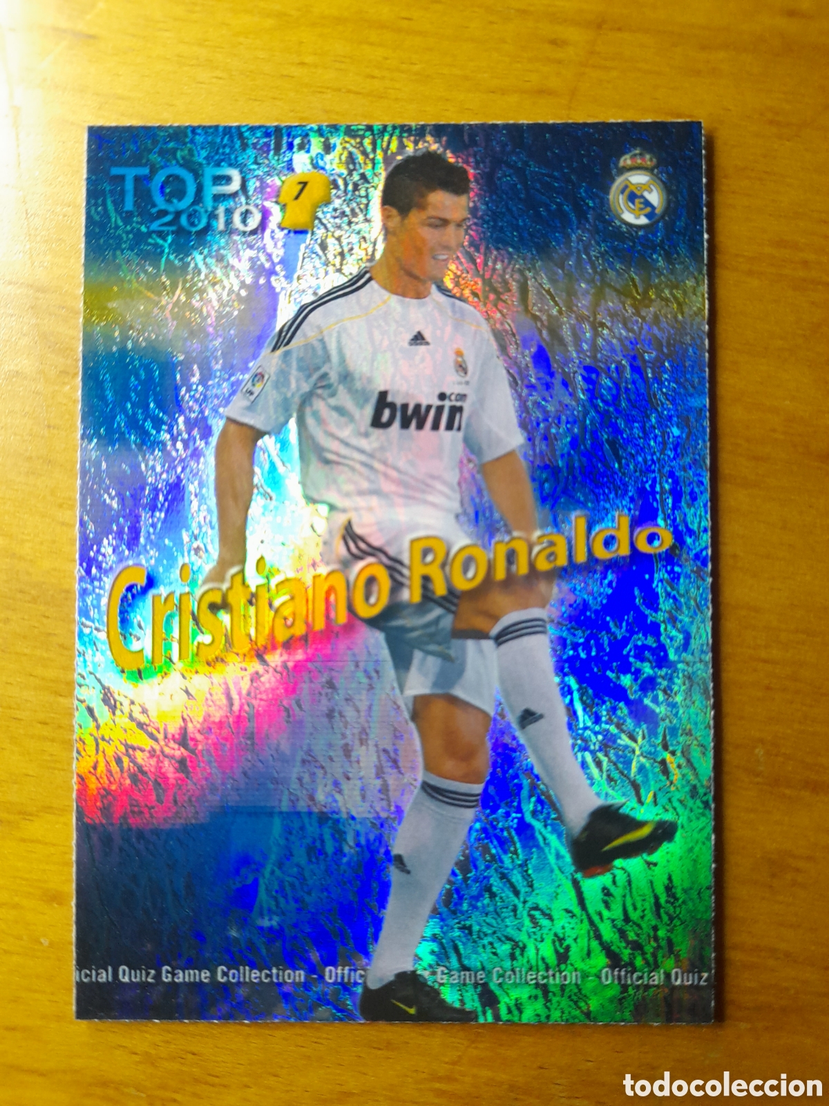 Cromos de f&uacute;tbol: N&deg;596 Ronaldo Jaspeado Azul MUNDICROMO 09/10 liga 2009/2010