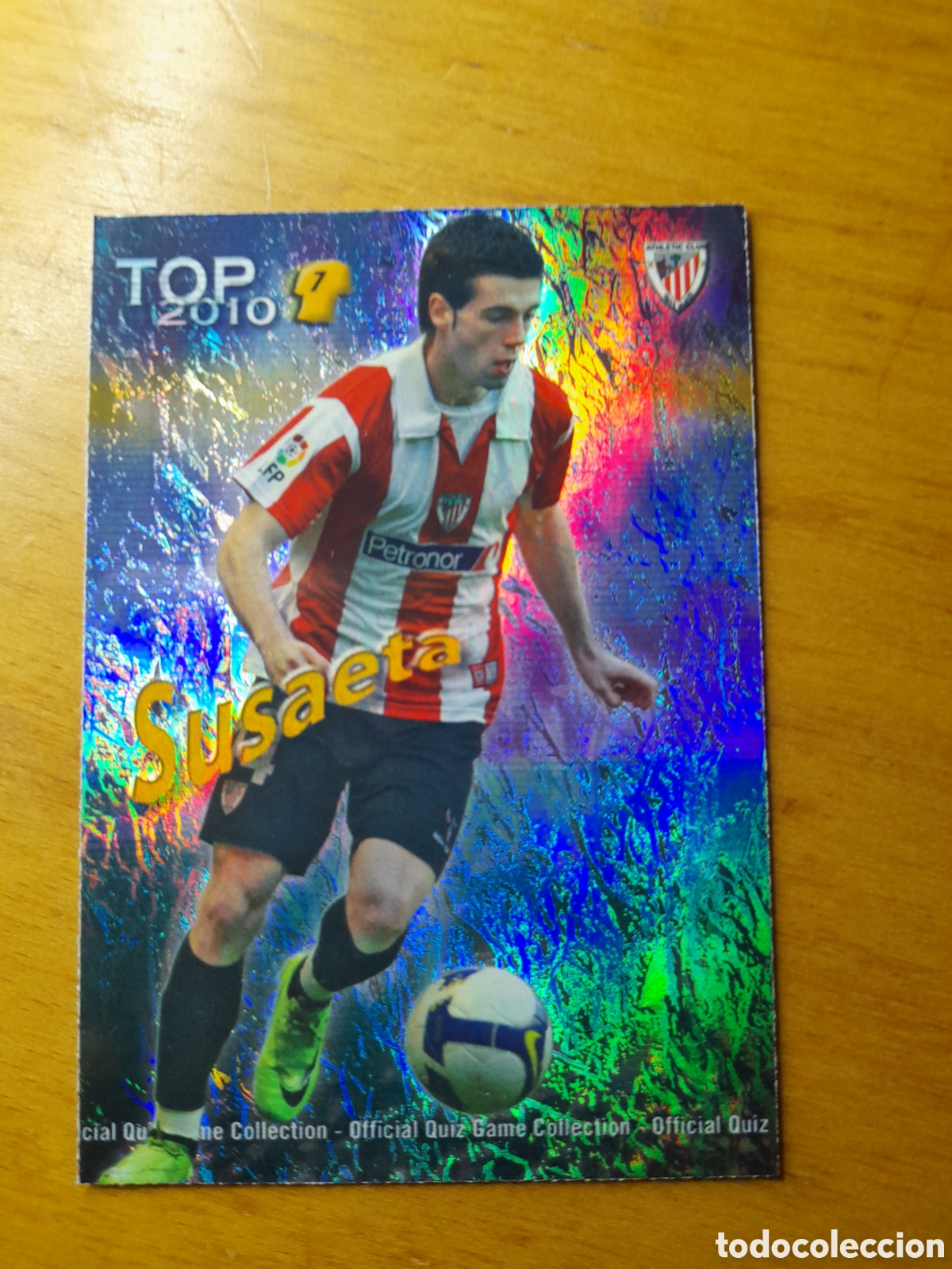Cromos de F&uacute;tbol: N&deg;603 Susaeta Jaspeado Azul MUNDICROMO 09/10 liga 2009/2010