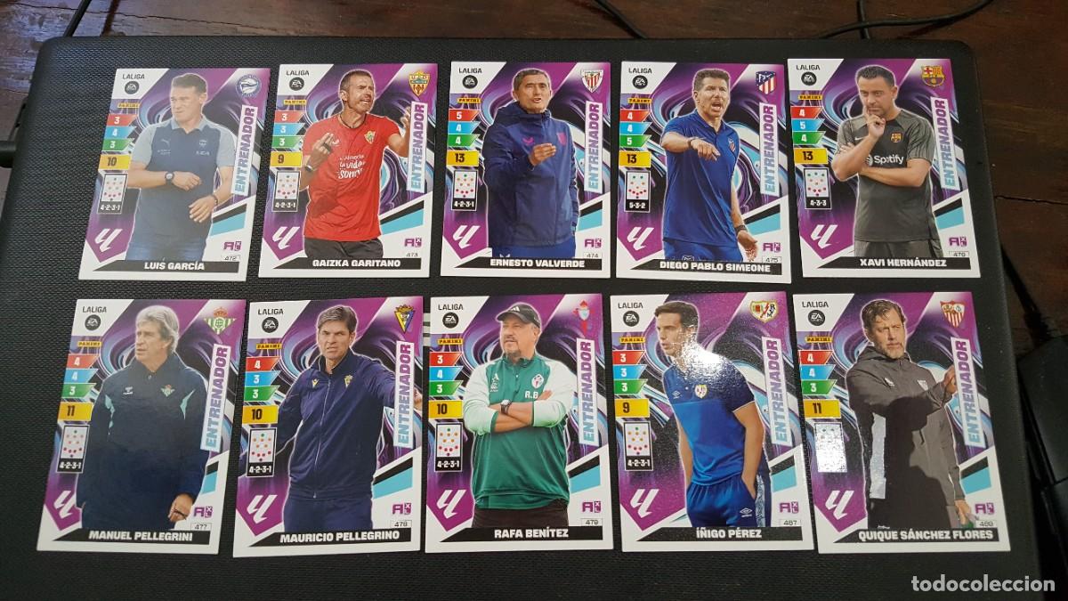 Football Stickers: LOTE PANINI ADRENALYN 2023 24 DIEZ CROMOS ENTRENADOR
