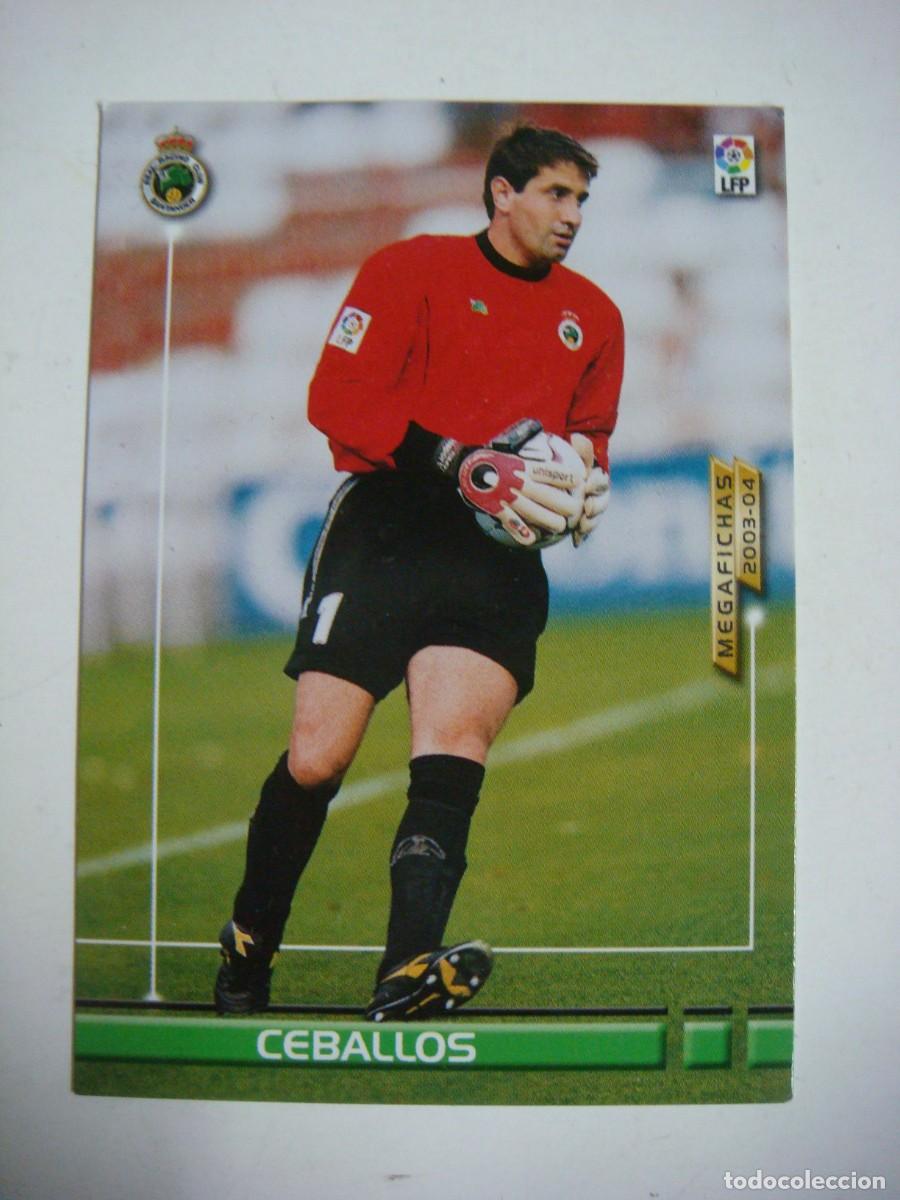 Cromos de f&uacute;tbol: CROMO DE CEBALLOS DE PANINI LIGA 2003-04-N&ordm;-236 R.RACING MEGAFICHAS-CAJ-N&ordm;15