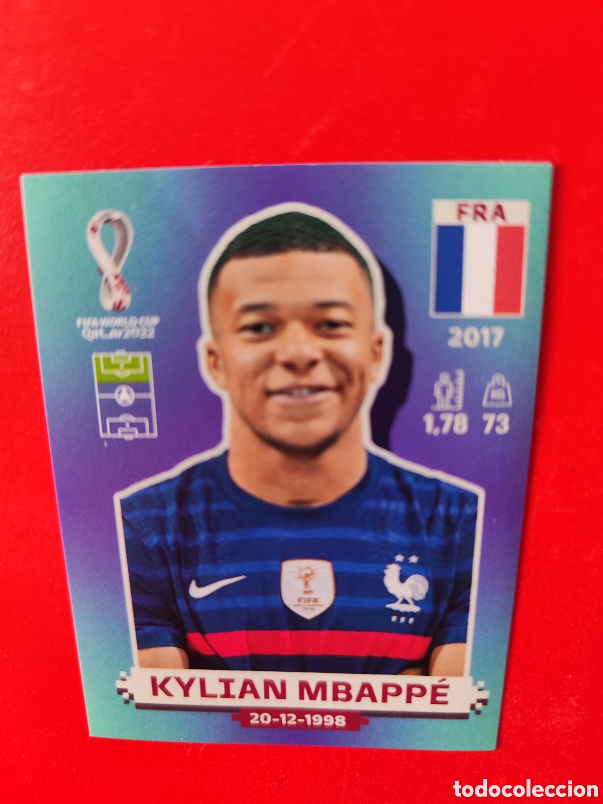 Cromos de f&uacute;tbol: Kylian Mbappe Qatar 2022 - Foto 2