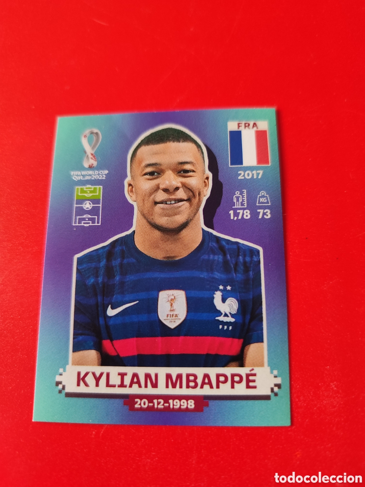 Cromos de f&uacute;tbol: Kylian Mbappe Qatar 2022 - Foto 1