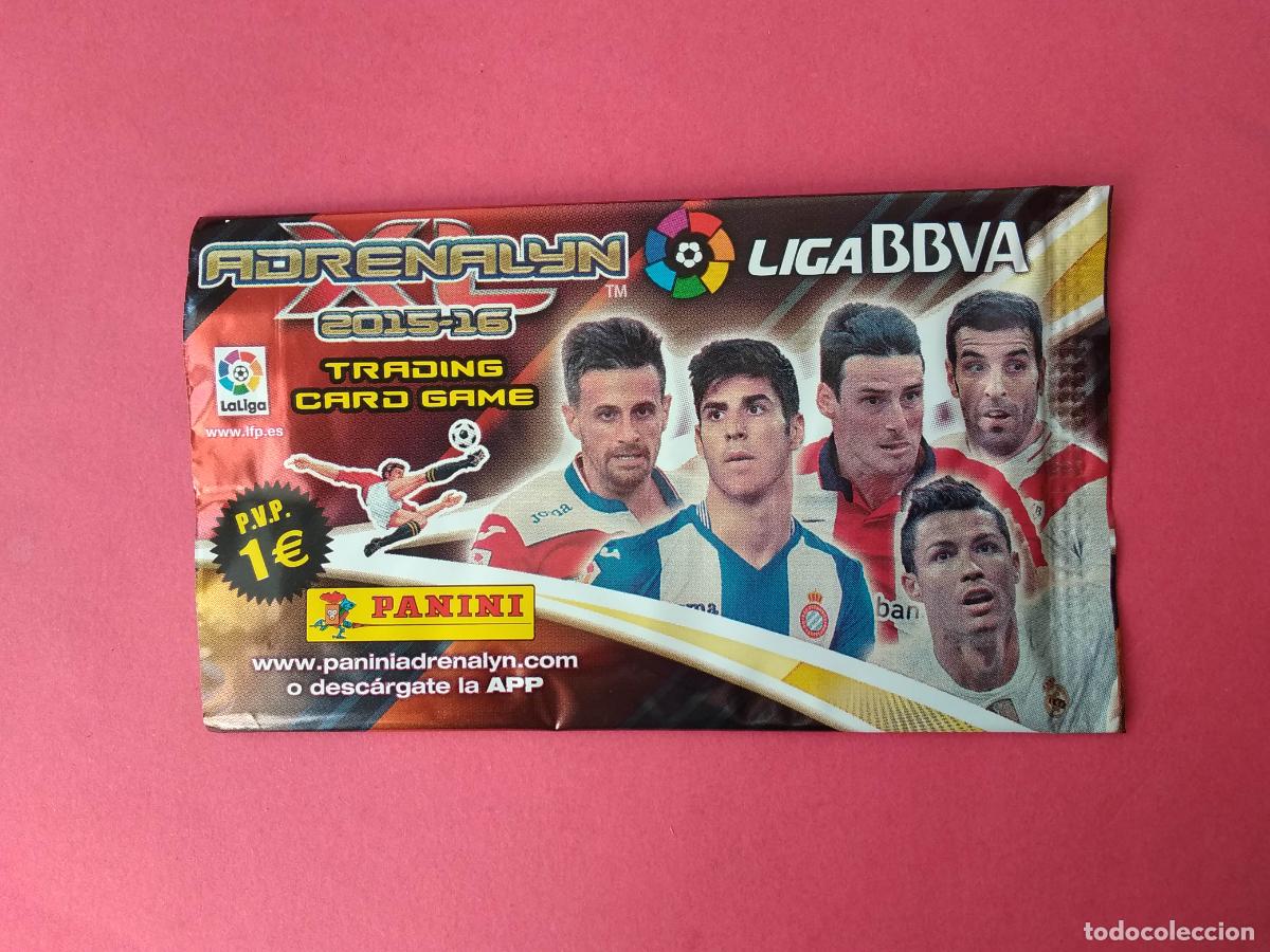 Cromos de F&uacute;tbol: SOBRE VACIO DE CROMOS PANINI ADRENALYN LIGA BBVA 15 16 2015 2016 CRISTIANO RONALDO