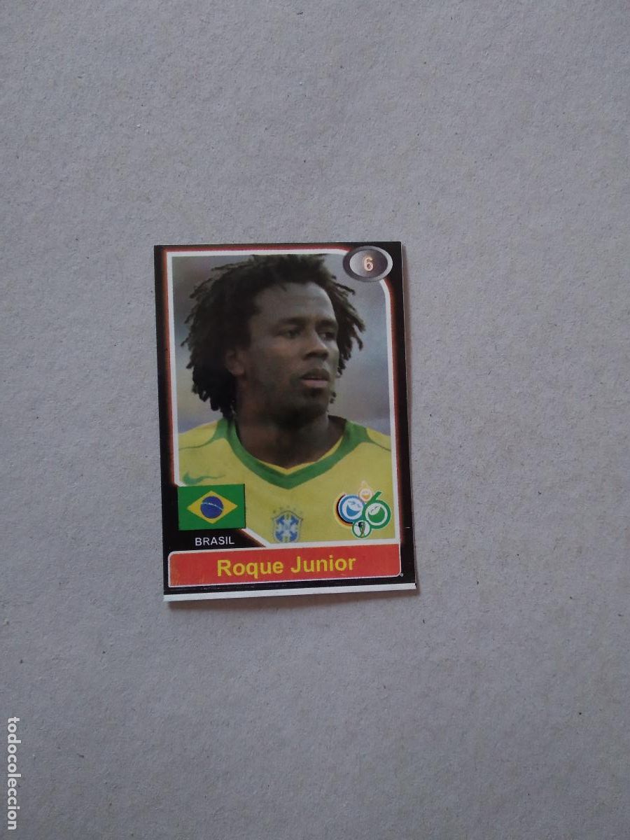 Fu&szlig;ball-Sticker: 6 ROQUE JUNIOR BRASIL MUNDIAL FUTBOL ALEMANIA 2006 WORLD CUP COPA MUNDO EDITADO EN VENEZUELA