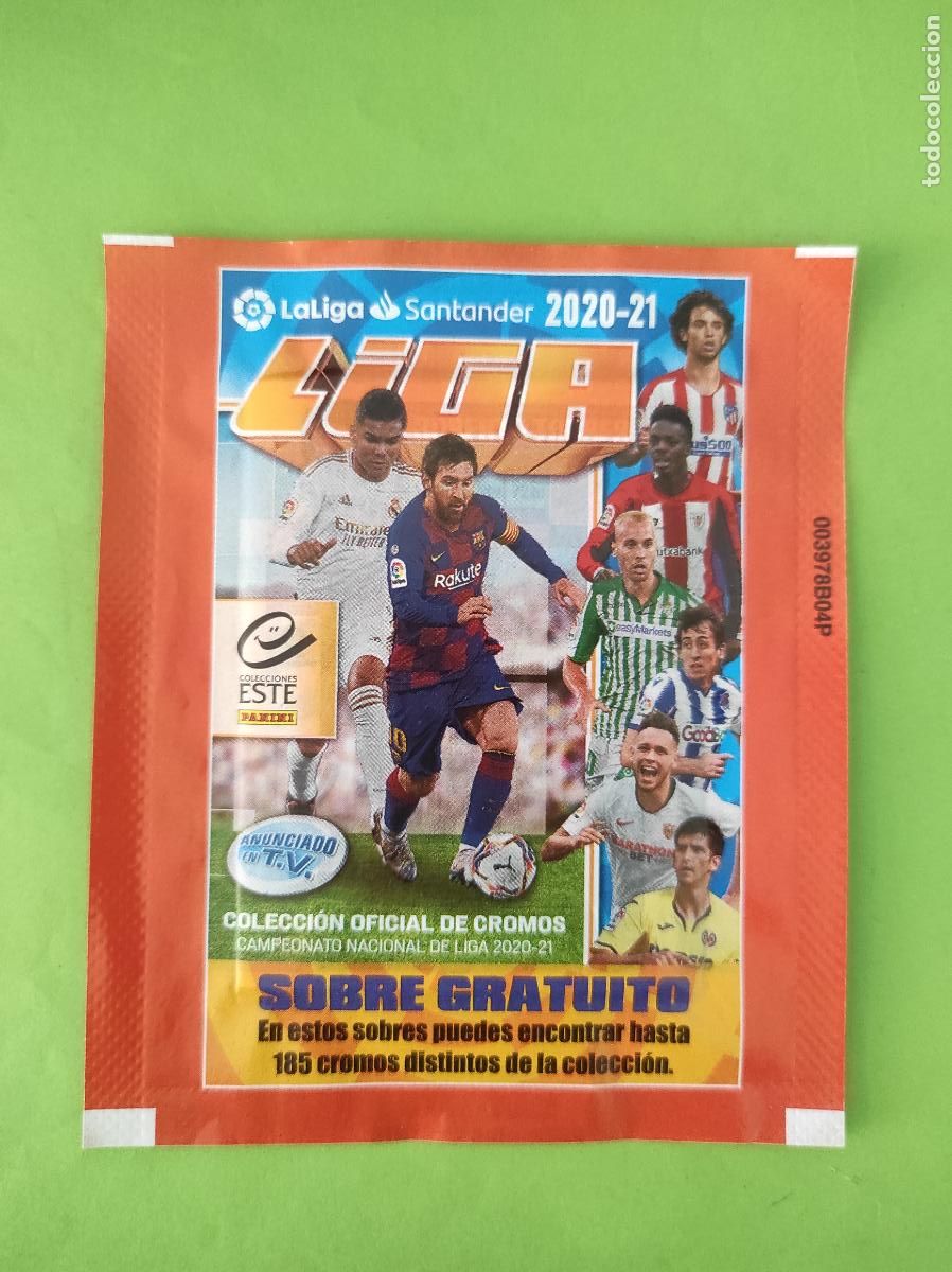 Cromos de F&uacute;tbol: SOBRE CROMOS DE F&Uacute;TBOL SIN ABRIR GRATUITO LIGA ESTE 2020-2021/20-21