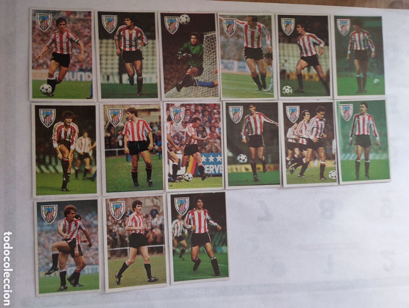 Cromos de F&uacute;tbol: Equipo 15 cromos liga Maradona 1984-85 Atl&eacute;tico Club de Bilbao