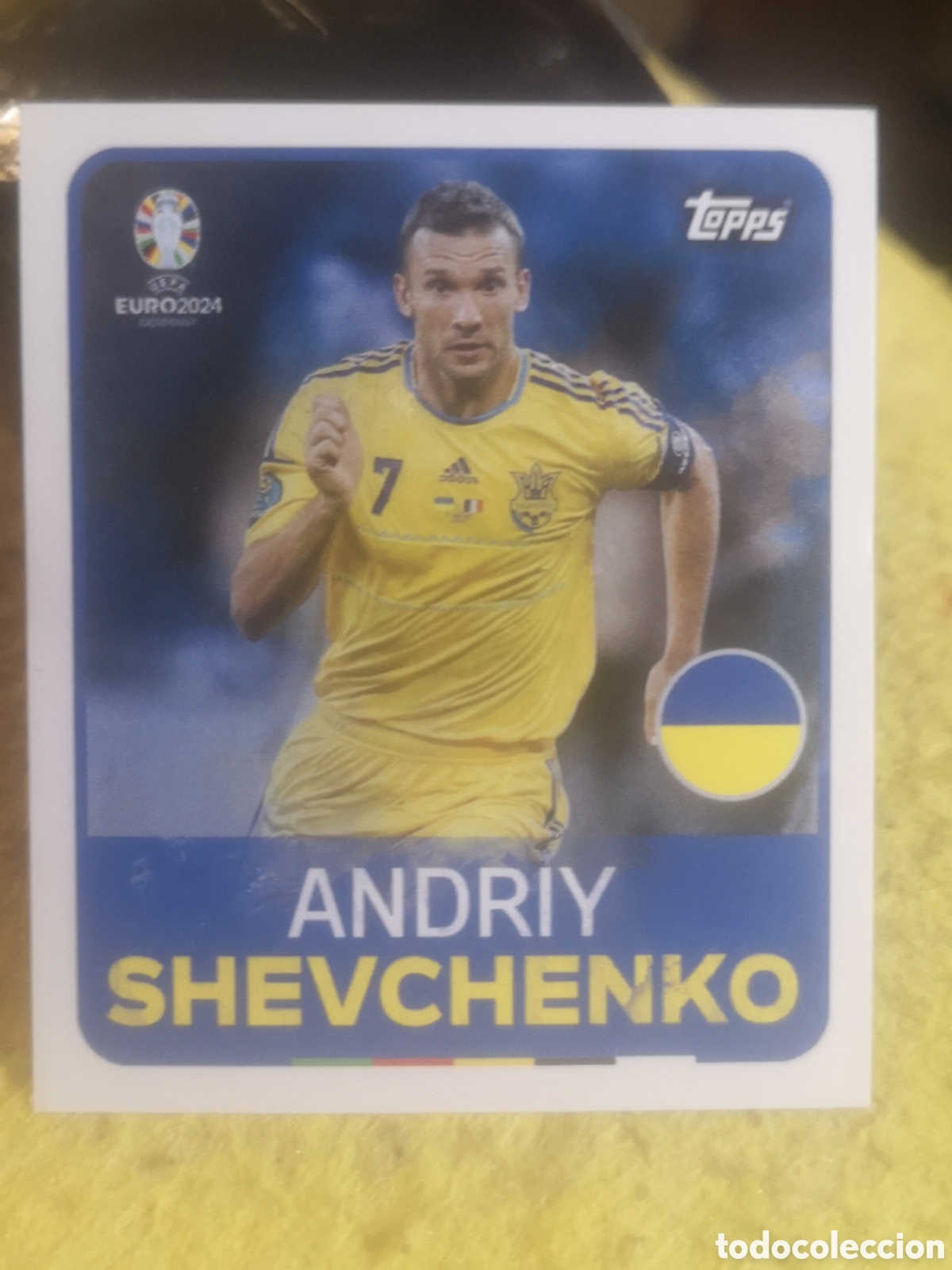 Cromos de f&uacute;tbol: STICKER TOPPS UEFA EURO 2024 LEGEND ANDRIY SHEVCHENKO - LEG 5