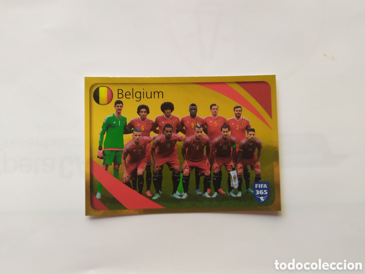 Cromos de F&uacute;tbol: FIFA 365 2015 2016 15 16 panini alineaci&oacute;n n&ordm; 852 B&eacute;lgica sticker