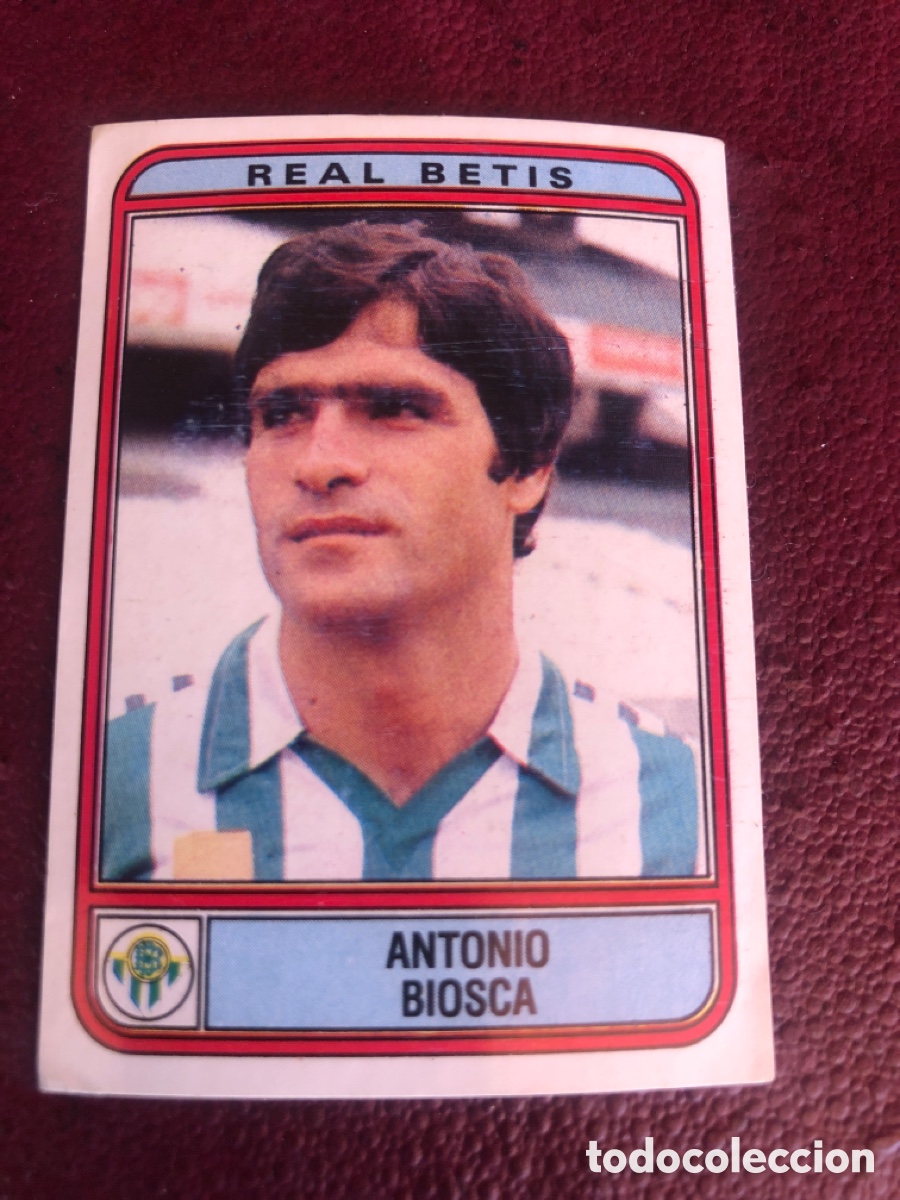 Cromos de F&uacute;tbol: CROMO PANINI FUTBOL 1982 REAL BETIS ANTONIO BIOSCA 70