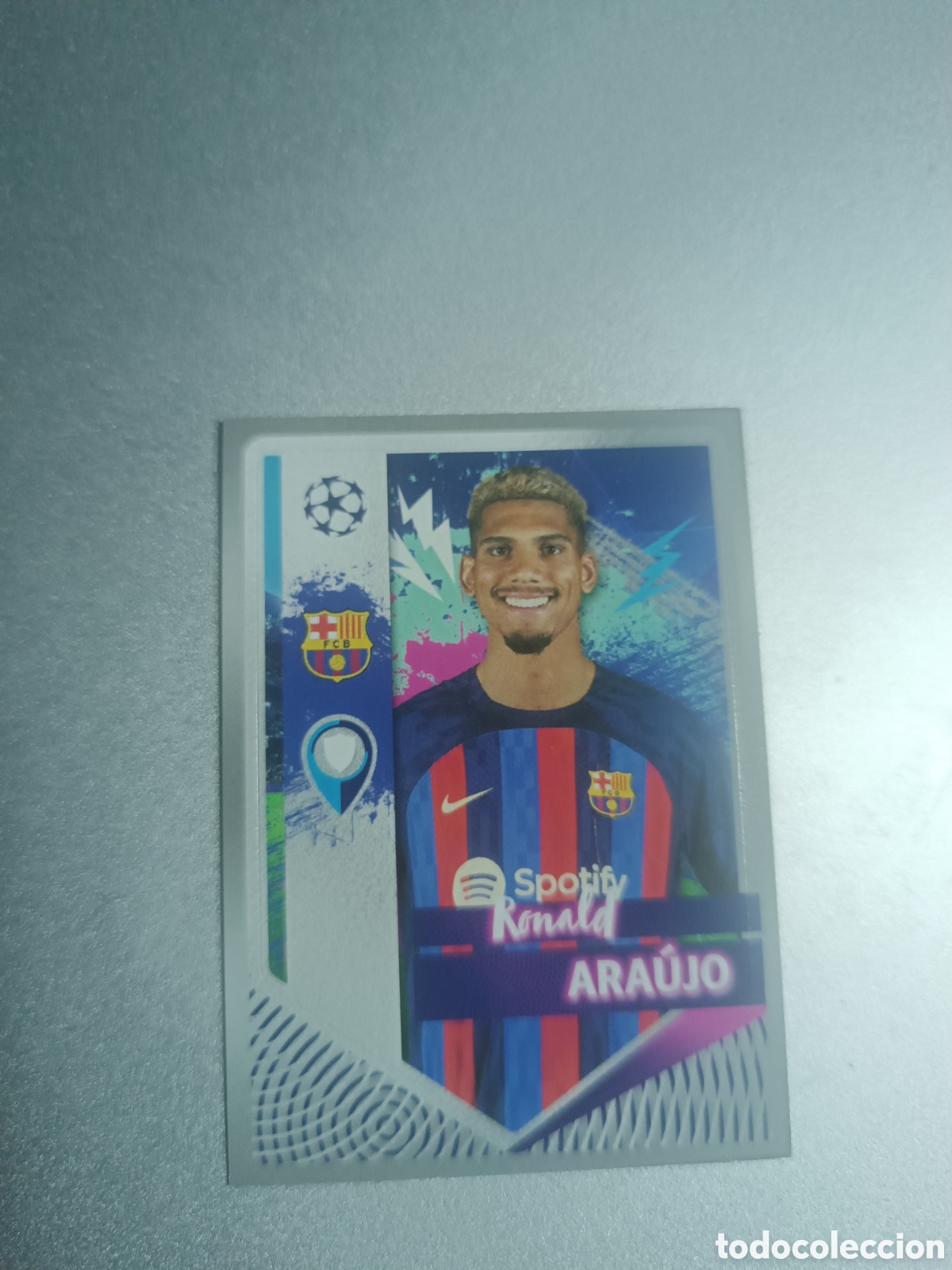 Cromos de f&uacute;tbol: Araujo 193 Barcelona - Champions League Stickers Topps 2022 2023 22 23