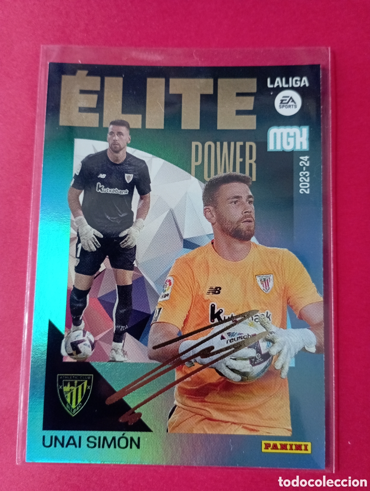 Cromos de f&uacute;tbol: MEGACRACKS 2023-24 PANINI ELITE POWER P15 UNAI SIM&Oacute;N ATLETIC BILBAO