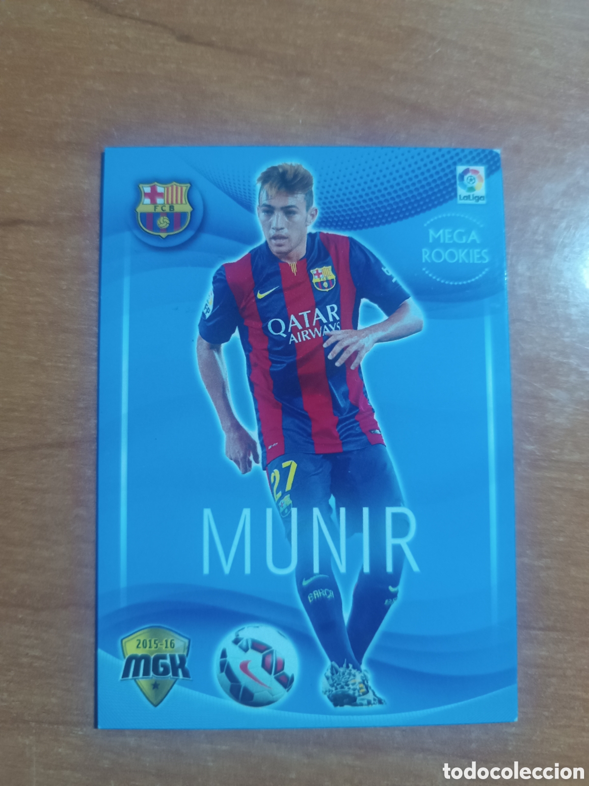Fu&szlig;ball-Sticker: Munir 81 Barcelona Mega Rookies - Megacracks 2015 2016 15 16
