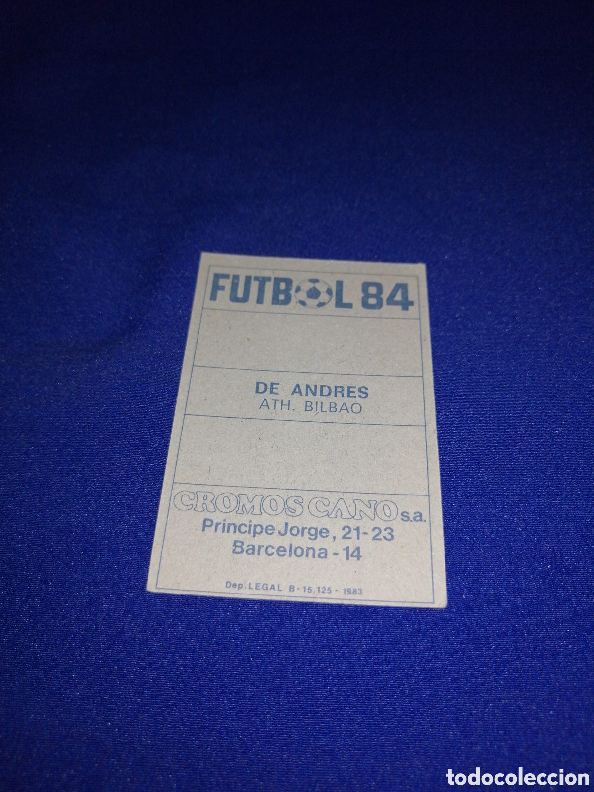 Cromos de f&uacute;tbol: F&Uacute;TBOL 84 DE ANDR&Eacute;S - Foto 2