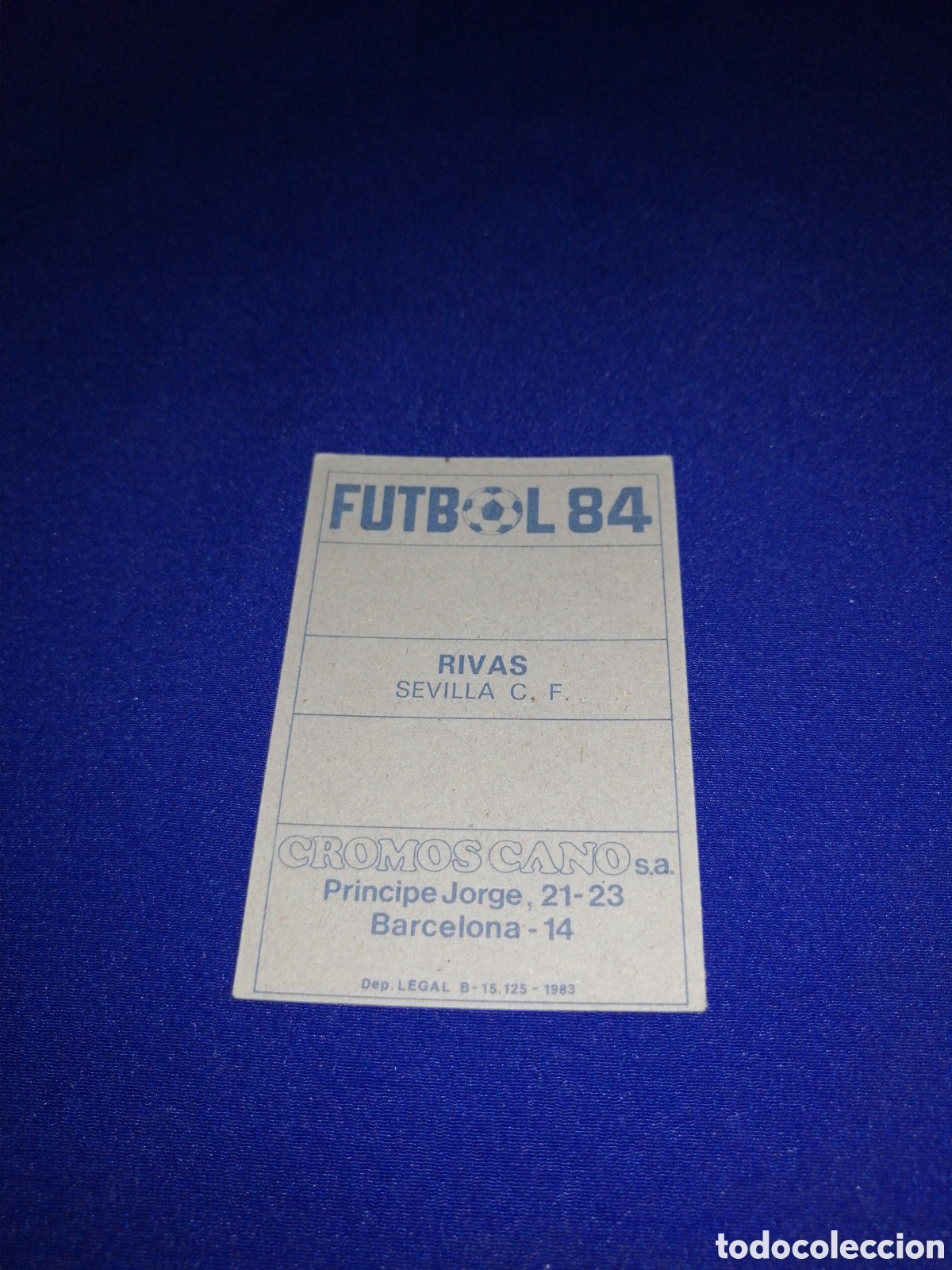 Cromos de f&uacute;tbol: F&Uacute;TBOL 84 - RIVAS - Foto 2