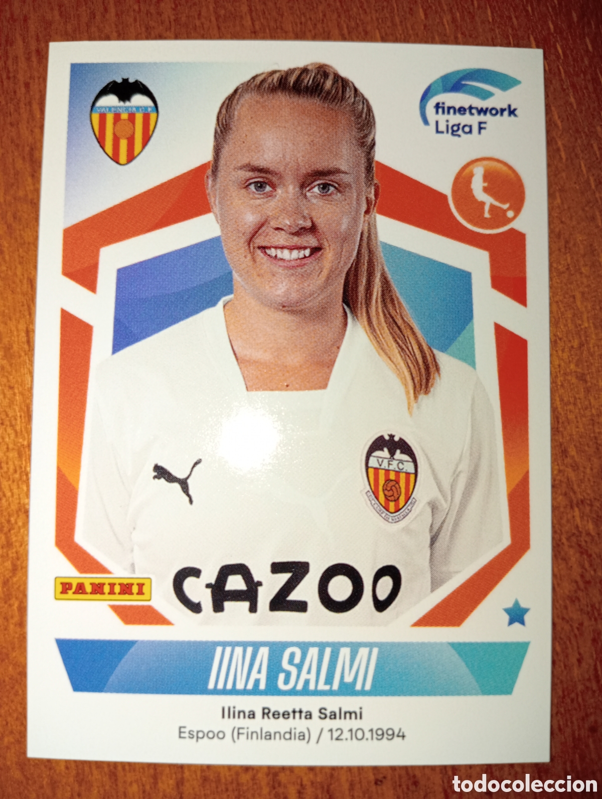 Cromos de Futebol: Lina Salmi n&deg;300 Liga F Femenina 22/23 Valencia CF Femenino
