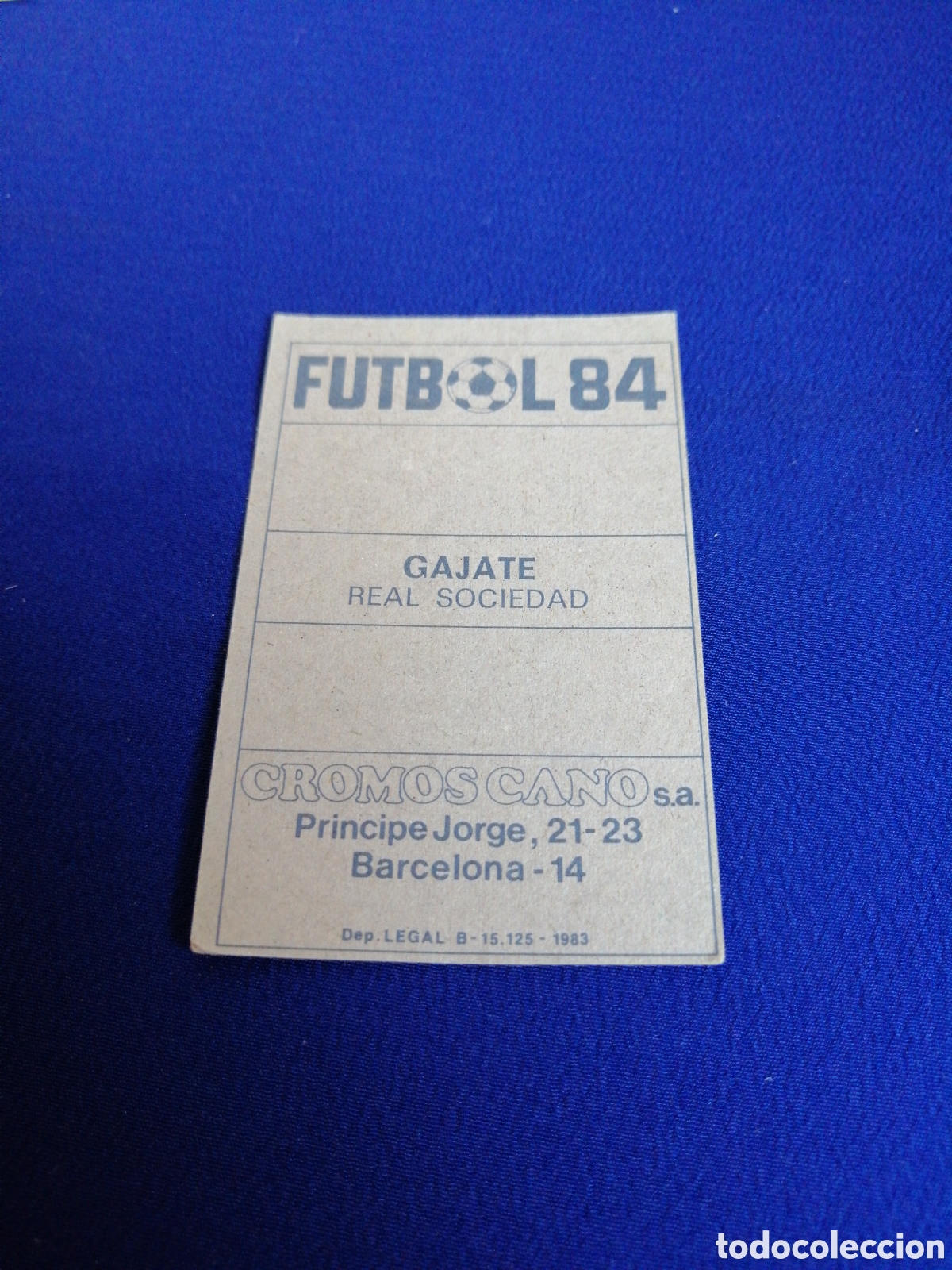 Cromos de f&uacute;tbol: F&Uacute;TBOL 84 - GAJATE - Foto 2