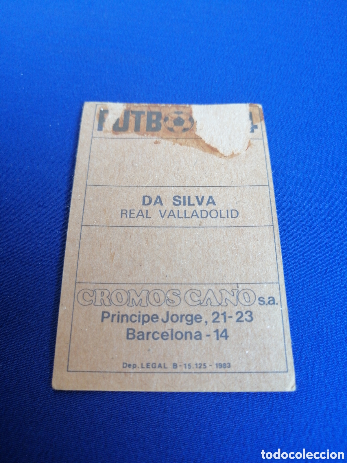 Cromos de f&uacute;tbol: F&Uacute;TBOL 84 - DA SILVA - Foto 4