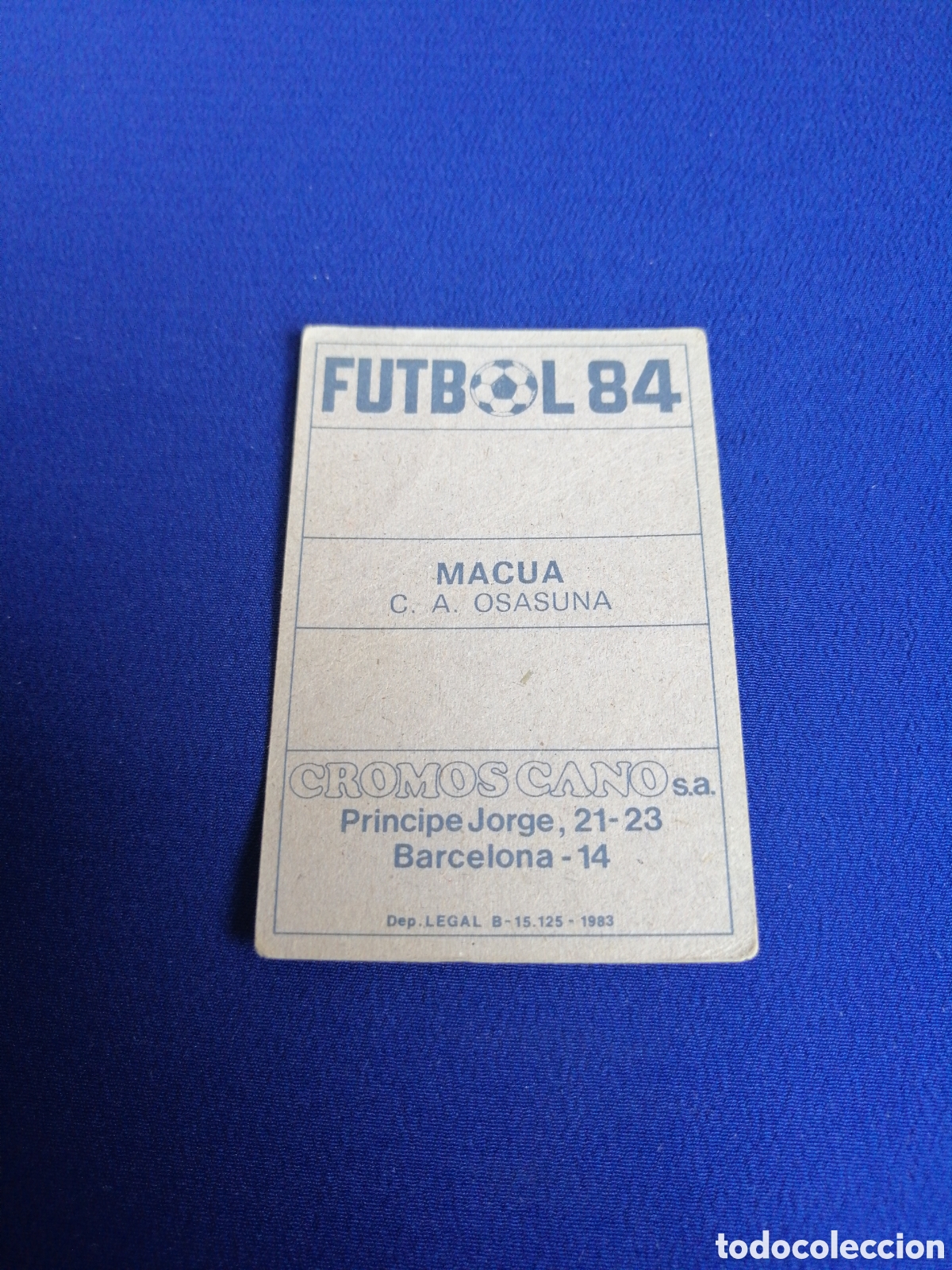 Cromos de f&uacute;tbol: F&Uacute;TBOL 84 - MACUA - Foto 2