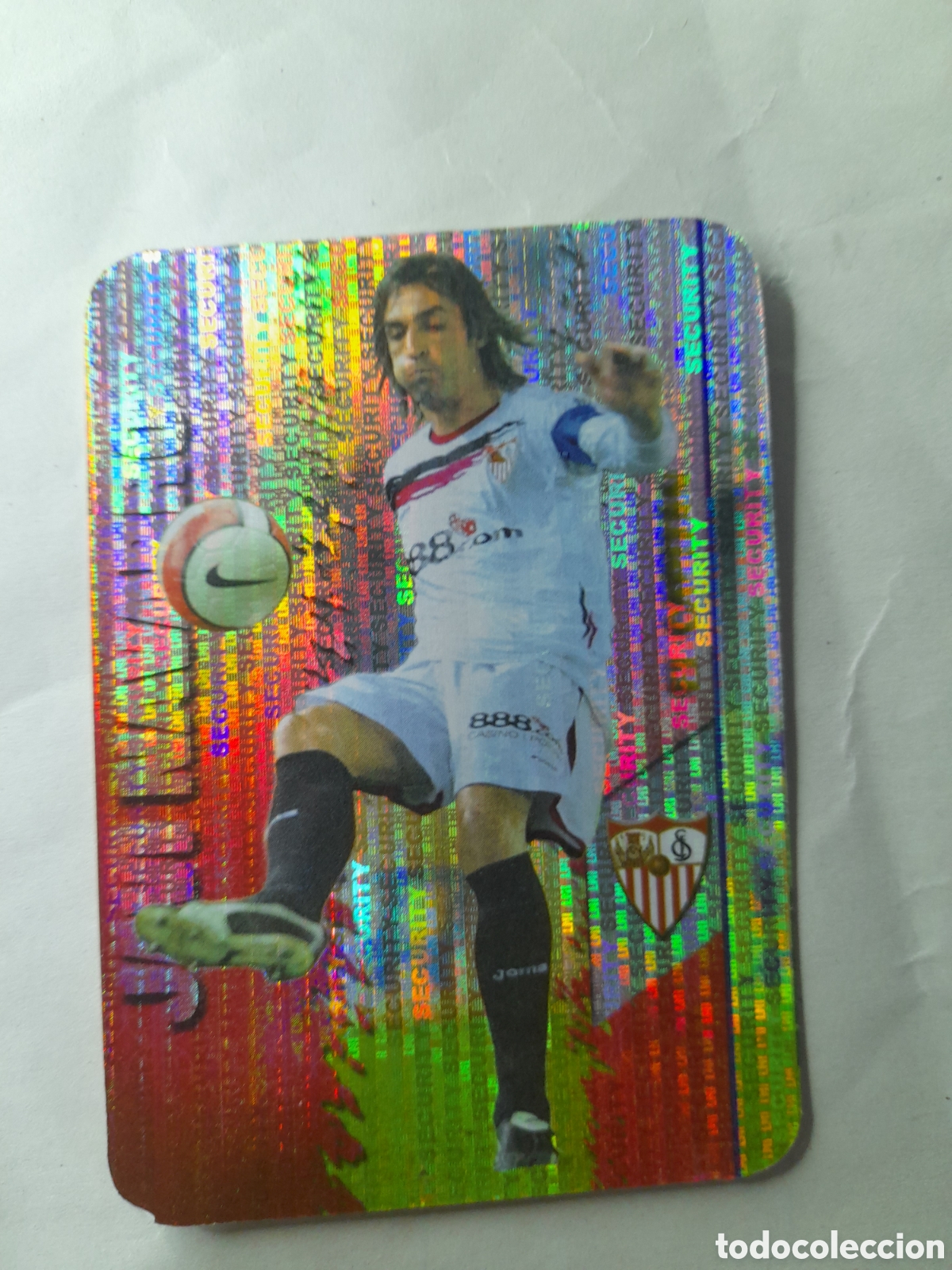 Cromos de Futebol: 79 Javi Navarro Security Vertical invertido MUNDICROMO 2007/2008