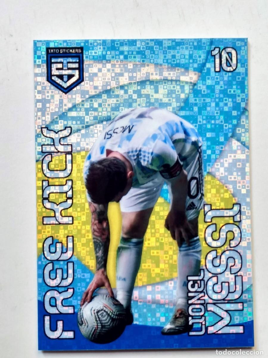 Cromos de f&uacute;tbol: CROMO- TARJETA- CARTA- CARD- LEO LIONEL MESSI ARGENTINA CAMPEON COPA AMERICA 2021- STATO STICKERS
