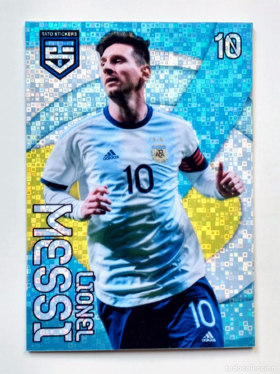 Cromos de f&uacute;tbol: CROMO- TARJETA- CARTA- CARD- LEO LIONEL MESSI ARGENTINA CAMPEON COPA AMERICA 2021- STATO STICKERS