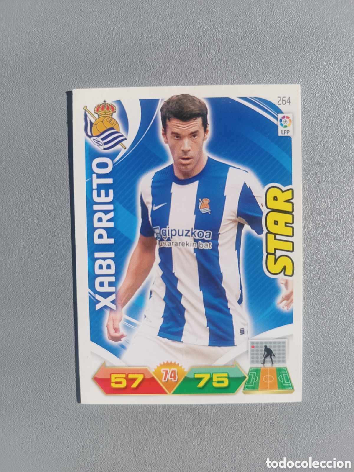Fu&szlig;ball-Sticker: Xabi Prieto 264 Star Real Sociedad - Adrenalyn 2011 2012 11 12