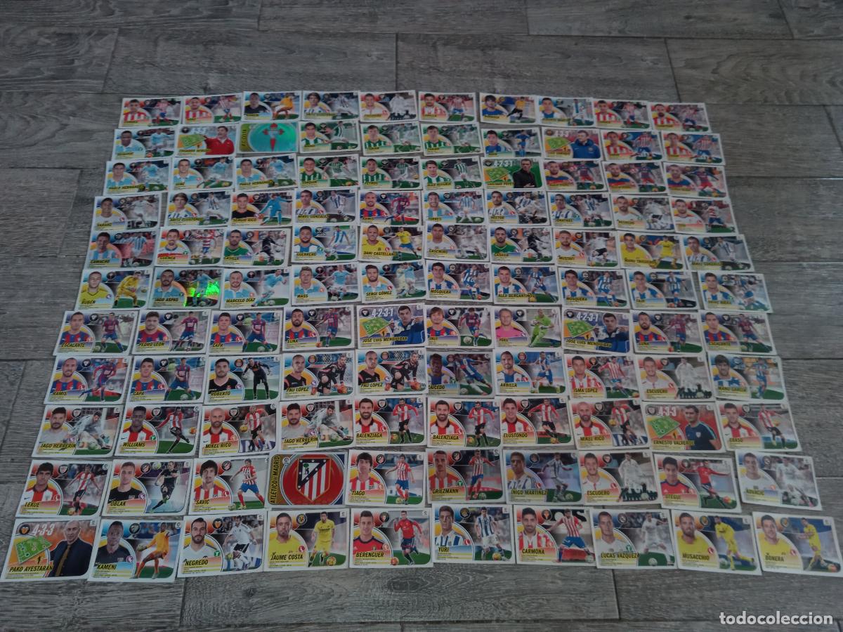 Figurine di Calcio: Lote de cromos de f&uacute;tbol liga 2016 2017 16 17