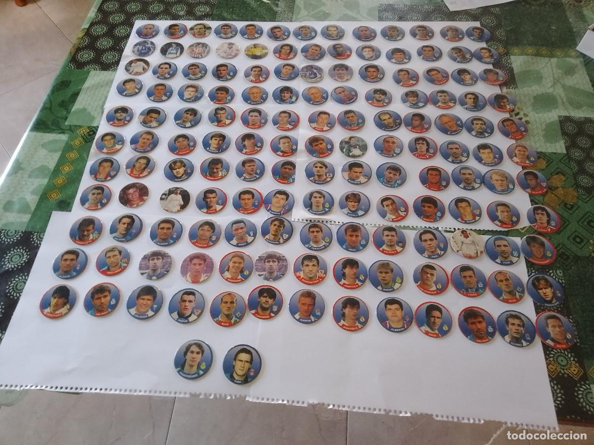 Football Stickers: Lote de 132 tazos de futbol diferentes equipos