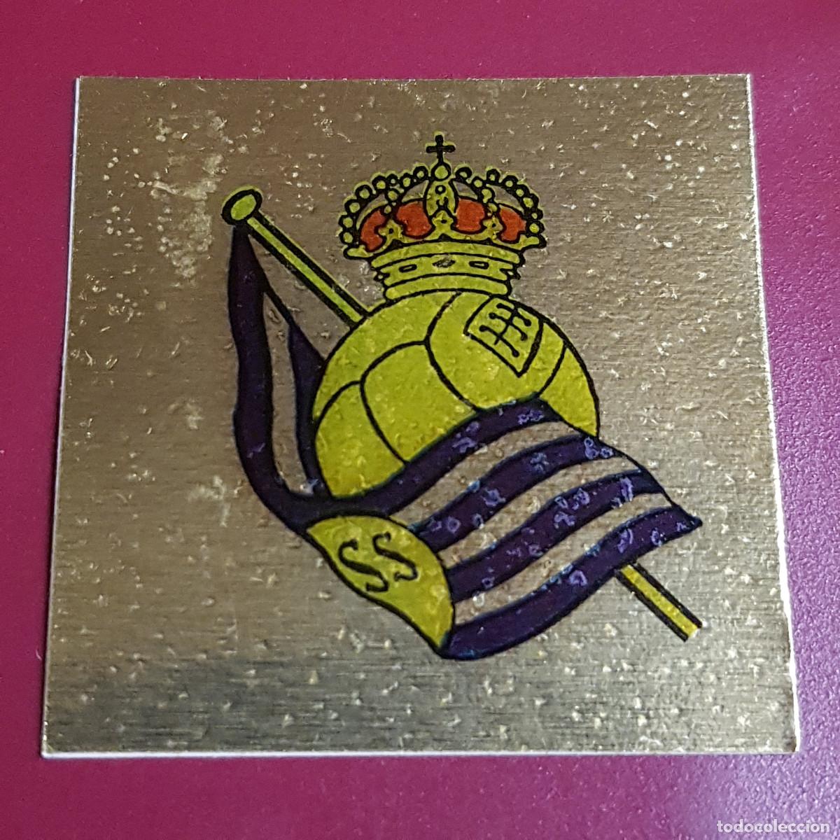 Cromos de F&uacute;tbol: CROPAN - CROMOS CANO - ESCUDO SOCIEDAD DORADO - FUTBOL 83 84 - NUNCA PEGADO