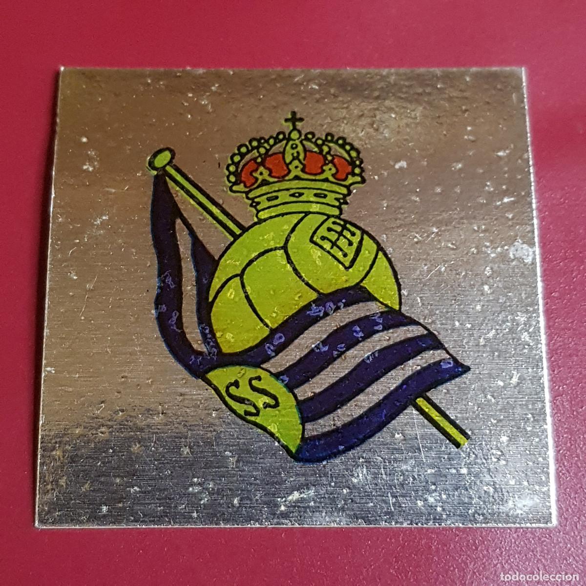 Cromos de F&uacute;tbol: CROPAN - CROMOS CANO - ESCUDO SOCIEDAD PLATEADO - FUTBOL 83 84 - 1983 1984 - NUNCA PEGADO
