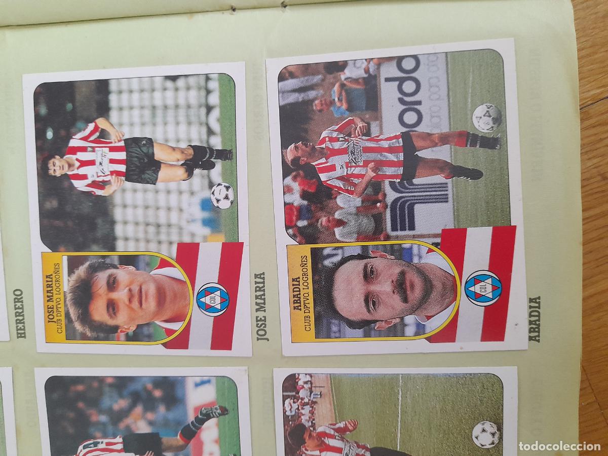 Cromos de f&uacute;tbol: abadia ogro&ntilde;es este 1991 1992 91 92 despegado muy buena trasera con el despegue