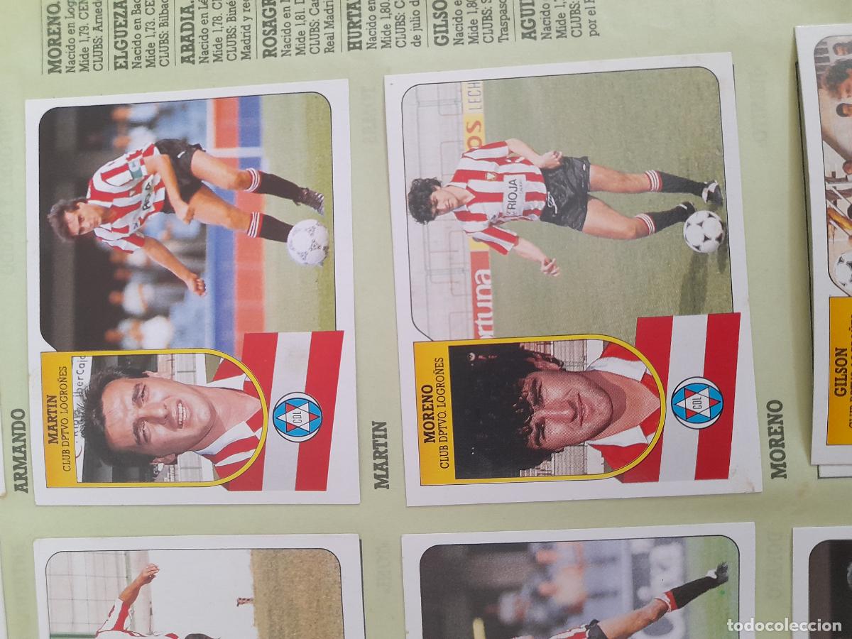 Cromos de f&uacute;tbol: rosagro ogro&ntilde;es este 1991 1992 91 92 despegado muy buena trasera con el despegue