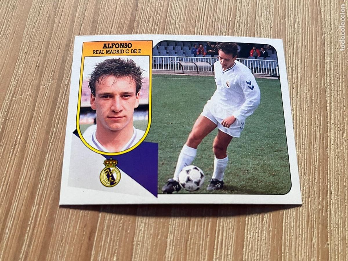 Cromos de F&uacute;tbol: 19. CROMO LIGA ESTE DESPEGADO 91-92 1991-92 ALFONSO REAL MADRID