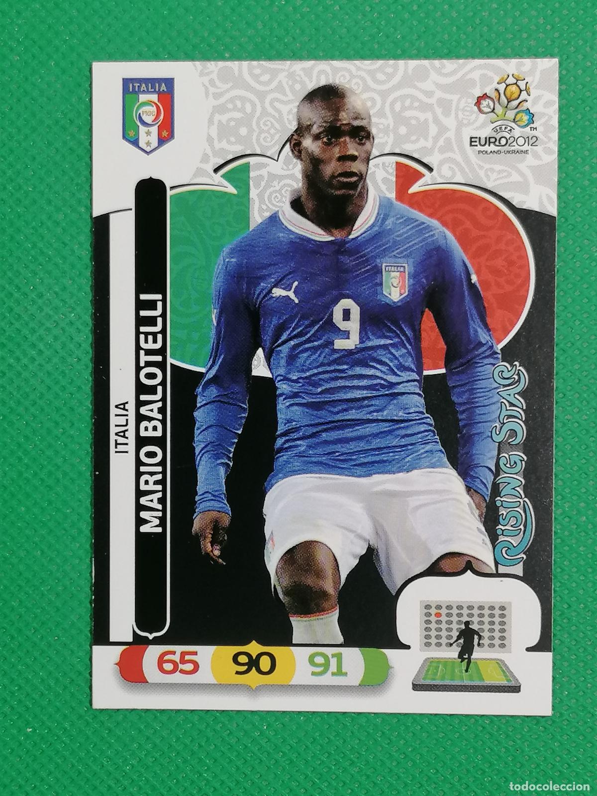 Cromos de F&uacute;tbol: 132 MARIO BALOTELLI RISING STAR ITALIA UEFA EURO ⚽ 2012 EURO2012 ADRENALYN XL PANINI ⚽