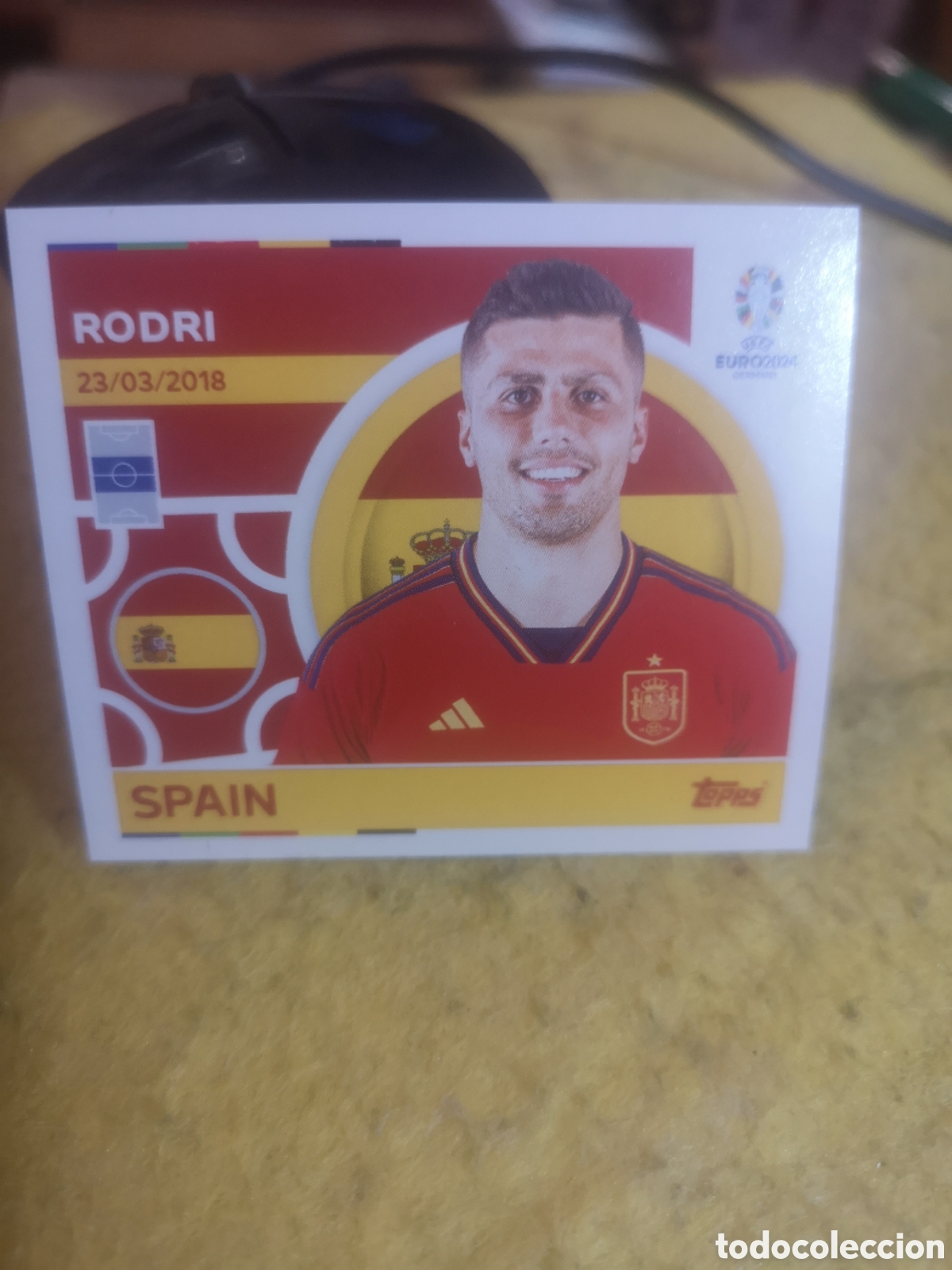 Cromos de F&uacute;tbol: STICKER TOPPS UEFA EURO 2024 GERMANY RODRI - ESP 13