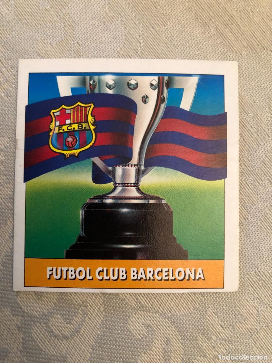 Cromos de f&uacute;tbol: ESCUDO Y BANDERA FUTBOL CLUB BARCELONA DE SOBRE LIGA 92 93 EDICIONES ESTE 1992 1993