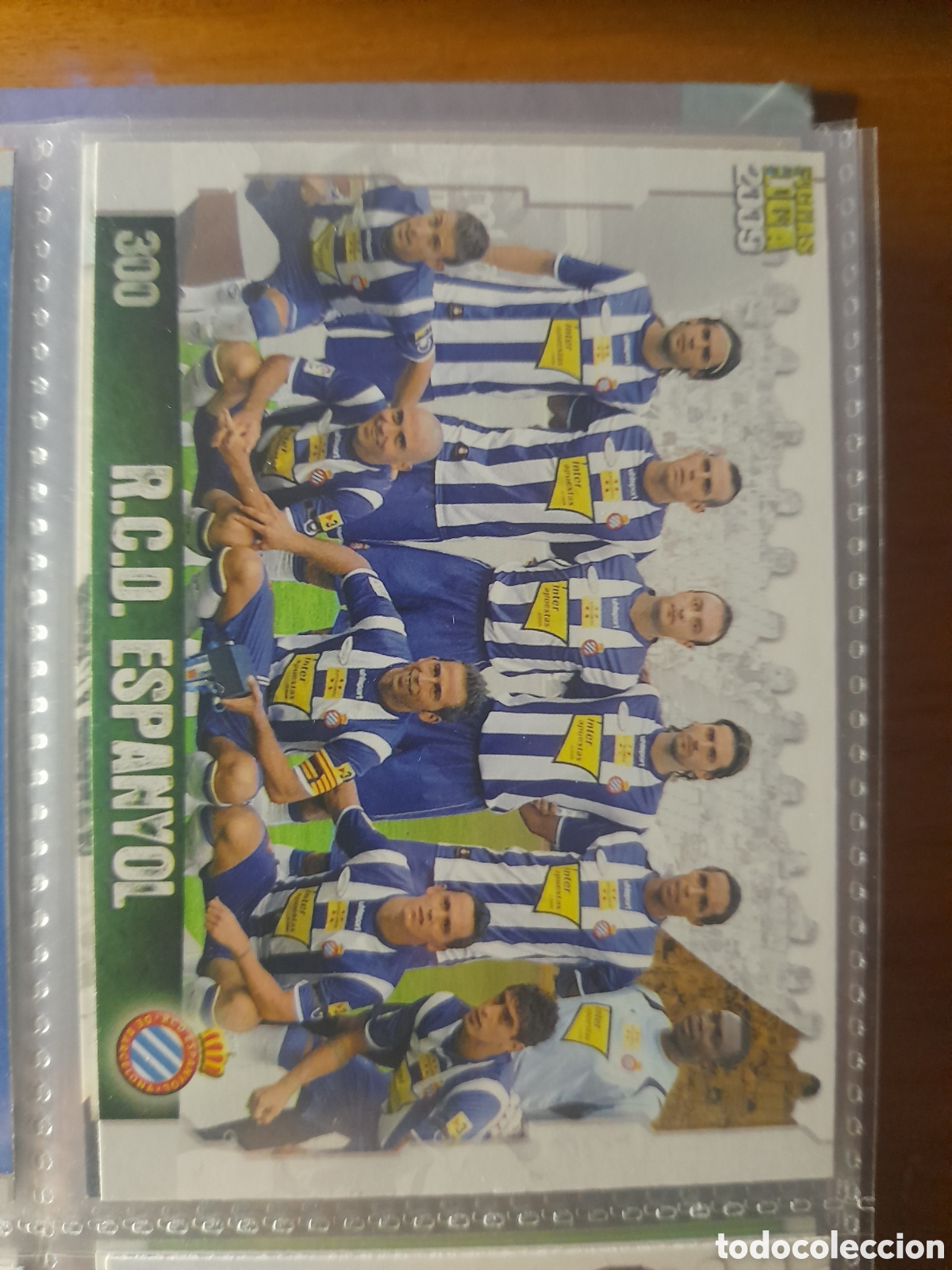 Cromos de F&uacute;tbol: 300 AlineacionEspanyol. Mundicromo 2008/2009