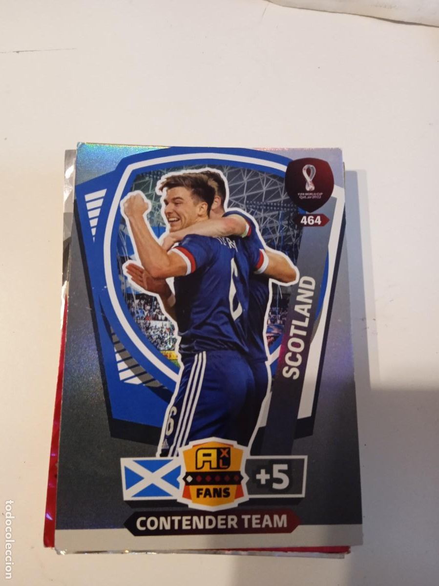 Fu&szlig;ball-Sticker: C-PAQ CROMO FUTBOL ADRENALYN XL MUNDIAL 2022 QATAR PANINI SCOTLAND CONTENDER TEAM 464